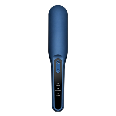 Красный голубой светлый электрический гребень Massager вибрации EMS гребня обработки выпадения волос терапией