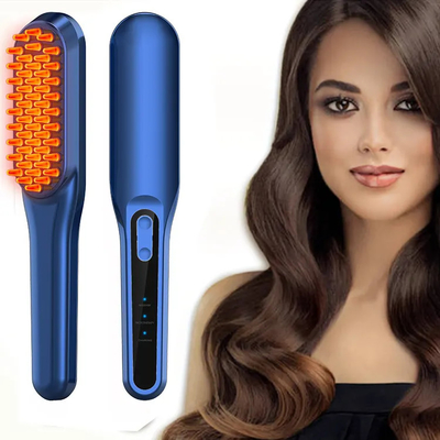 Массаж скальпа гребня Massager вибрации EMS гребня выпадения волос гребня Phototherapy анти-