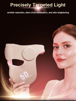 3D LED маска для лица с 660nm 460nm 850nm 1064nm 288 светодиодов, 2 режима, красный и синий свет терапия для омоложения кожи, антивозрастания, уменьшения прыщей и морщин