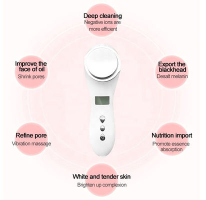 лицевые приборы красоты 1000mAh нагревают охлаждая Massager гальванического иона лицевой