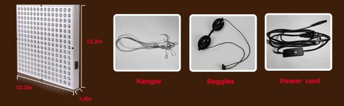 660nm около алюминия приведенного панели 850nm 45w терапией ультракрасной лампы красного светлого 0