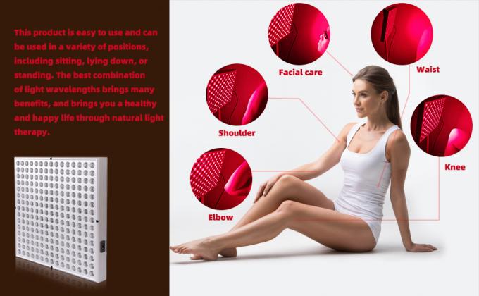 660nm около алюминия приведенного панели 850nm 45w терапией ультракрасной лампы красного светлого 1